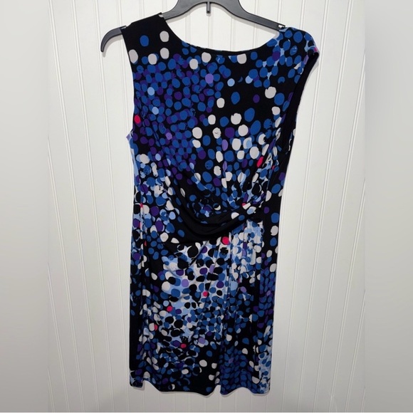 Anne Klein Elegant Polka Dot Sleeveless Dress - Picture 8 of 12
